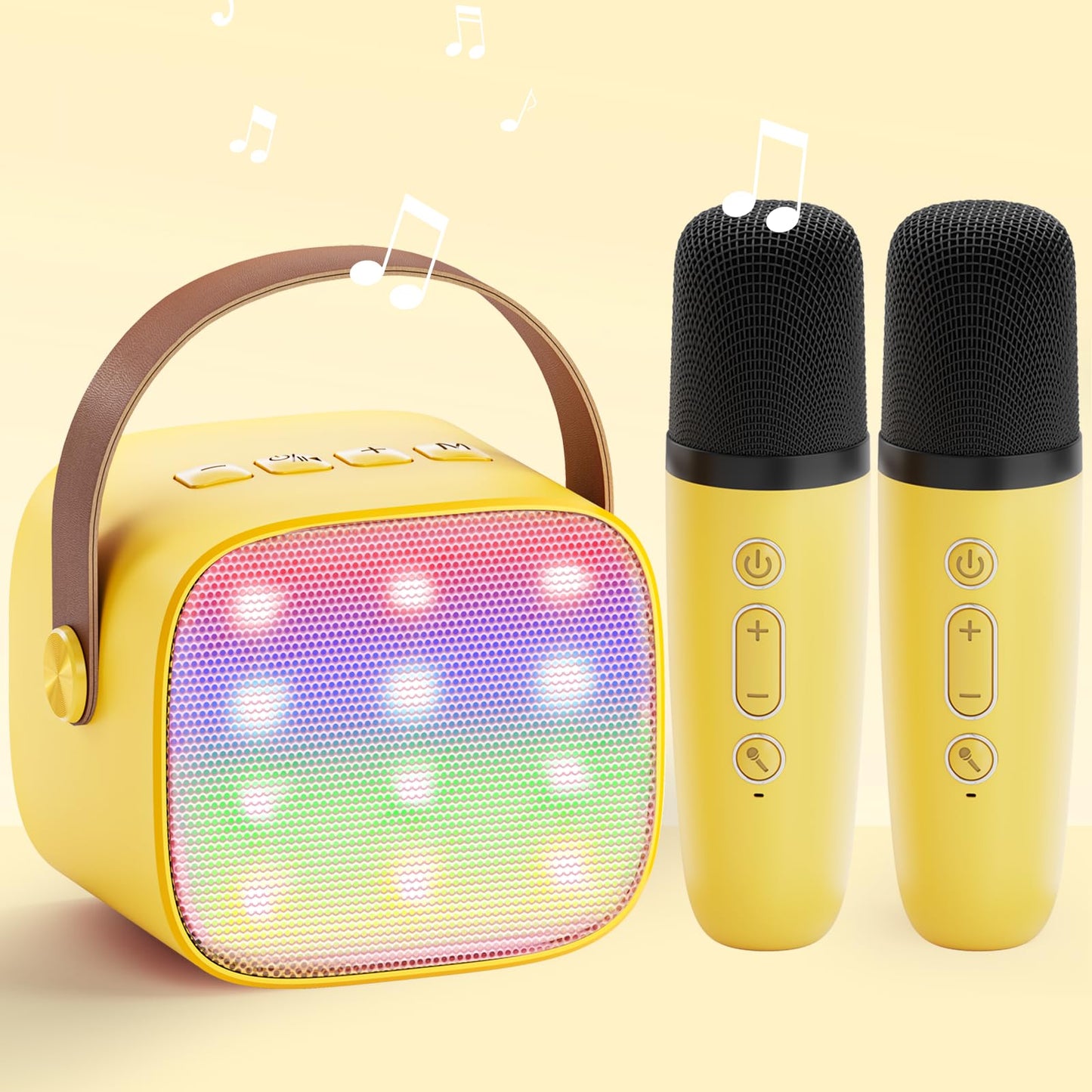 Karaoke Machine for Kids with 2 Microphones: [Premium Version] Mini Karaoke Machine, Gift for Girls 3-12 Years, Karaoke Set for Kids, Portable Music Box Toy for Birthday Gift Family Party.