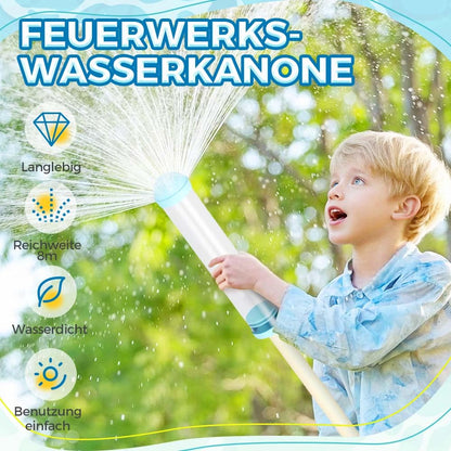 Fireworks water gun toy, water squirter toy, outdoor water toy for kids, romantic fireworks water squirter, outdoor toy for pool party (Yellow + Blue + Purple + Pink)