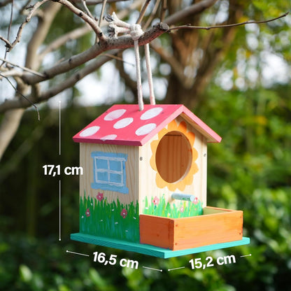LotFancy Birdhouse Building Kit for Kids, 2 x Birdhouses to paint, Wood Craft Set, DIY Crafting Kit Birdhouse Making Easter Gifts for Girls Boys Toddlers