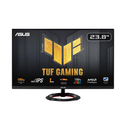ASUS TUF Gaming VG249Q3R - 24-inch Full HD monitor - 180 Hz, 1ms GtG, FreeSync Premium, Adaptive Sync, ELMB, GameFast Input - Fast-IPS panel, 16:9, 1920x1080, DisplayPort, HDMI, speaker
