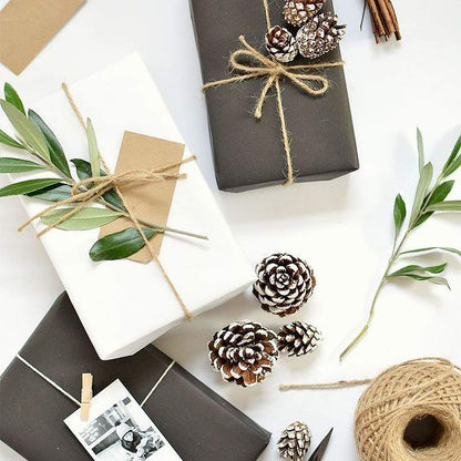 RUSPEPA Black Kraft Paper - Natural recycled paper, kraft paper roll perfect for arts and crafts, small gift wrapping, packaging, mailing, shipping, and parcels - 91.4 cm x 30 m