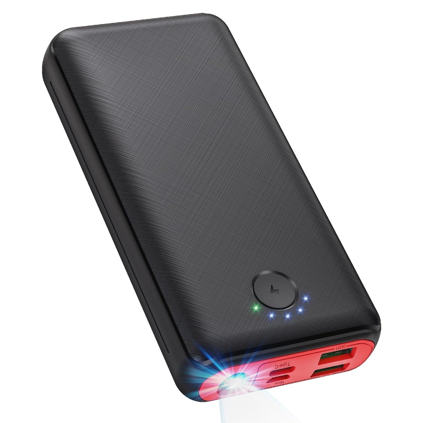 JIGA Power Bank 27000mAh 22.5W External Battery PD 20W USB C Powerbank with Flashlight, Portable Charger Compatible with iPhone 15 14 13 12 Pro Samsung Huawei iPad