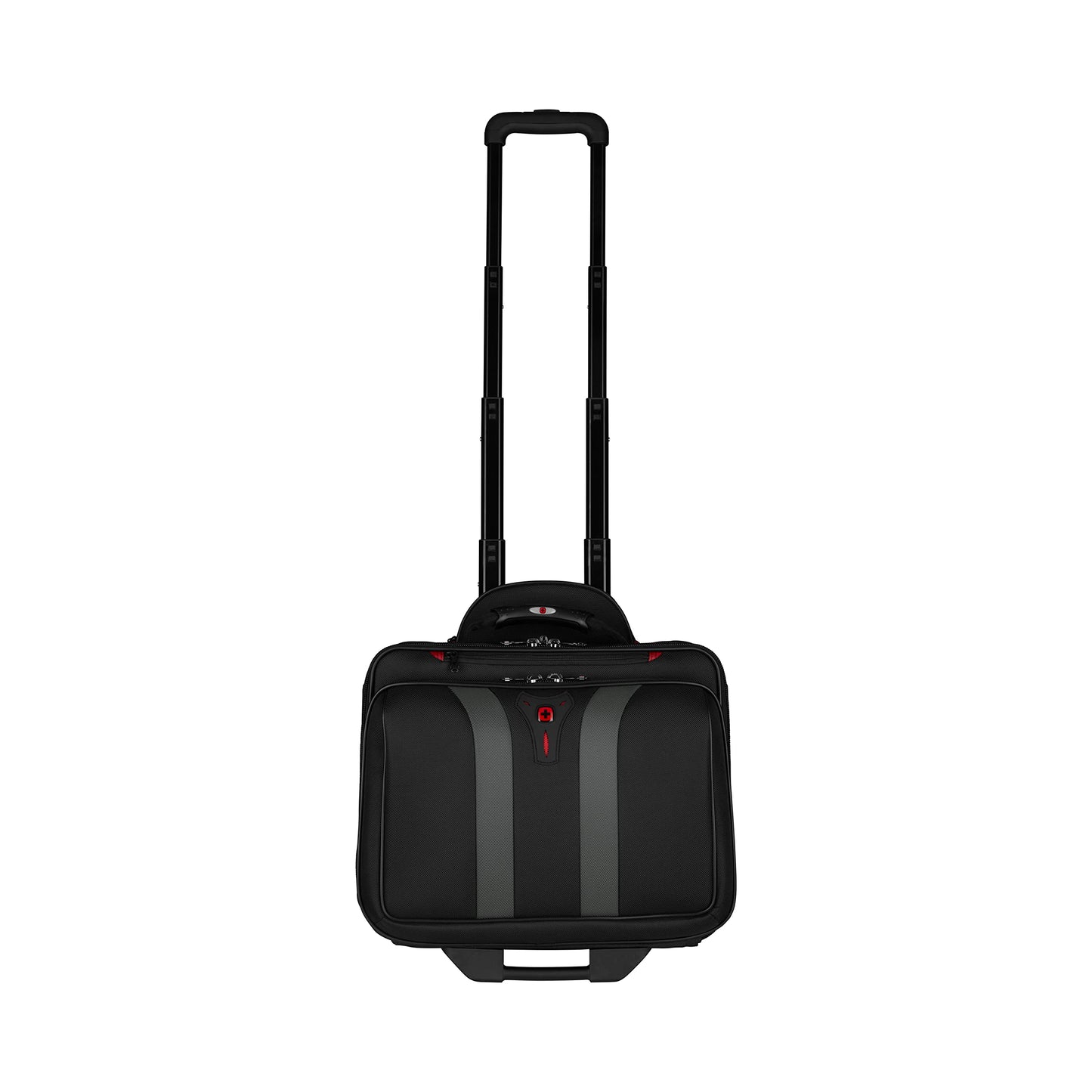 WENGER Granada Rolling Laptop Case, fits up to 15.6 inch notebook, 29L, for men and women, office, business, school, black, 600659.
