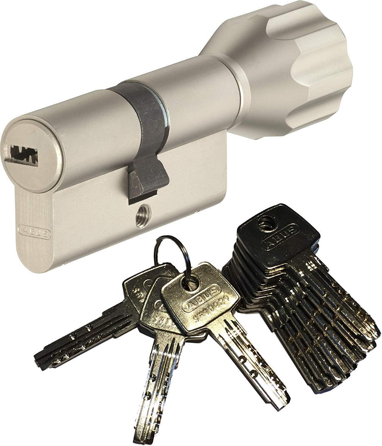ABUS EC550 profile cylinder knob length Z45/K30mm with 10 keys