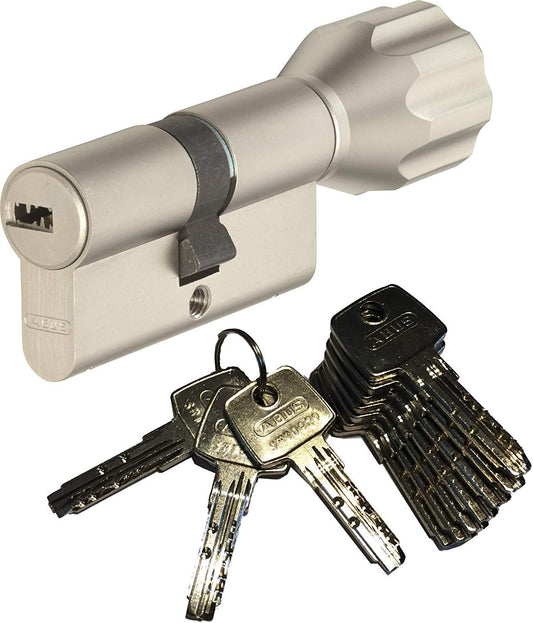 ABUS EC550 profile cylinder knob length Z45/K30mm with 10 keys