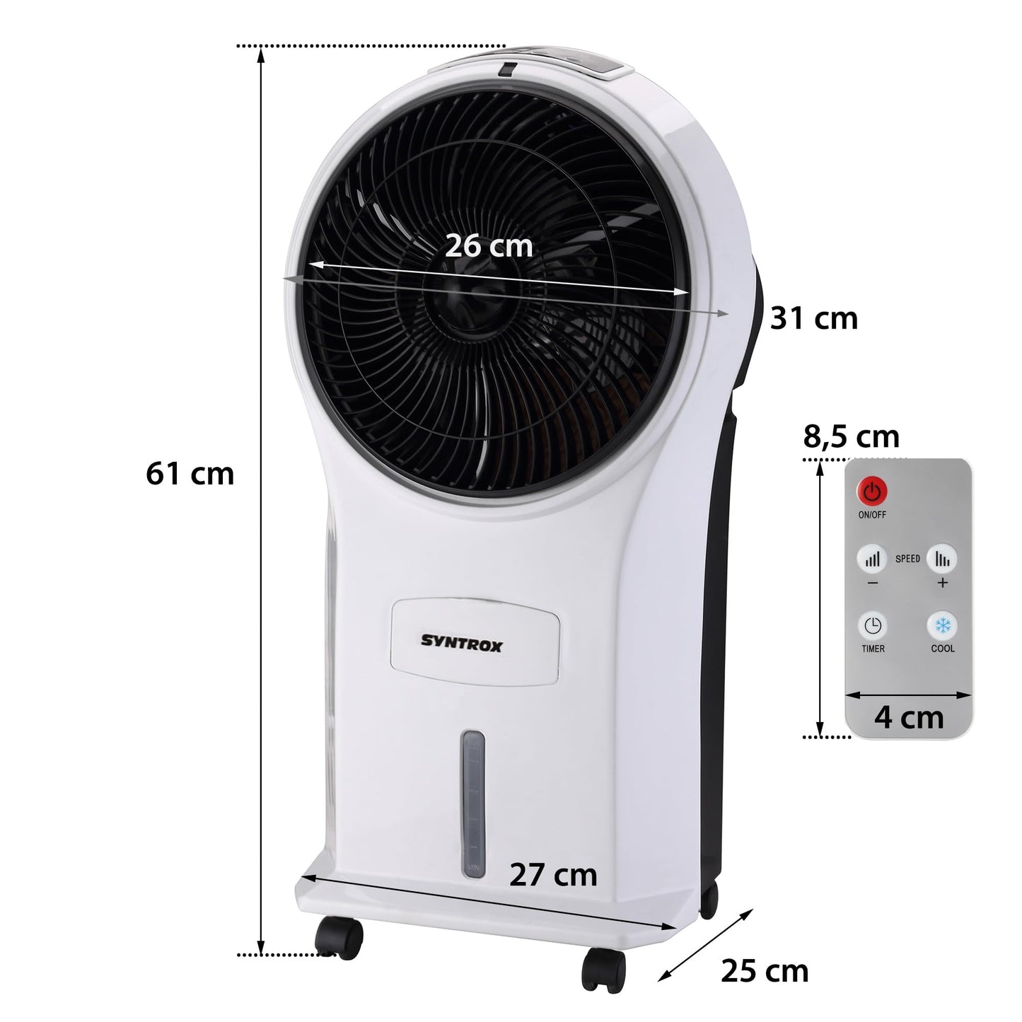 Air cooler Refresh with remote control (4 in 1 multifunction device)