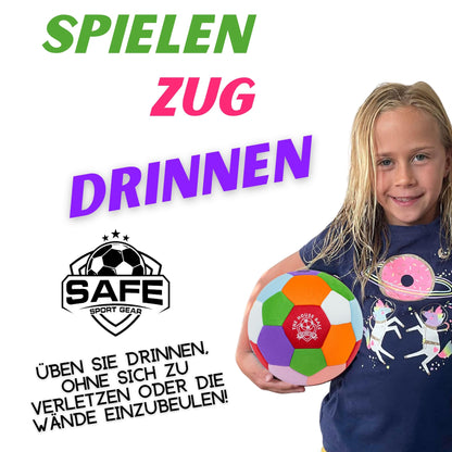 Safe Sport Gear - The House Ball - Original Softball soccer ball Size 4, Perfect soccer ball for kids, Indoor soccer for kids & teens, Fun, High quality - The House Ball