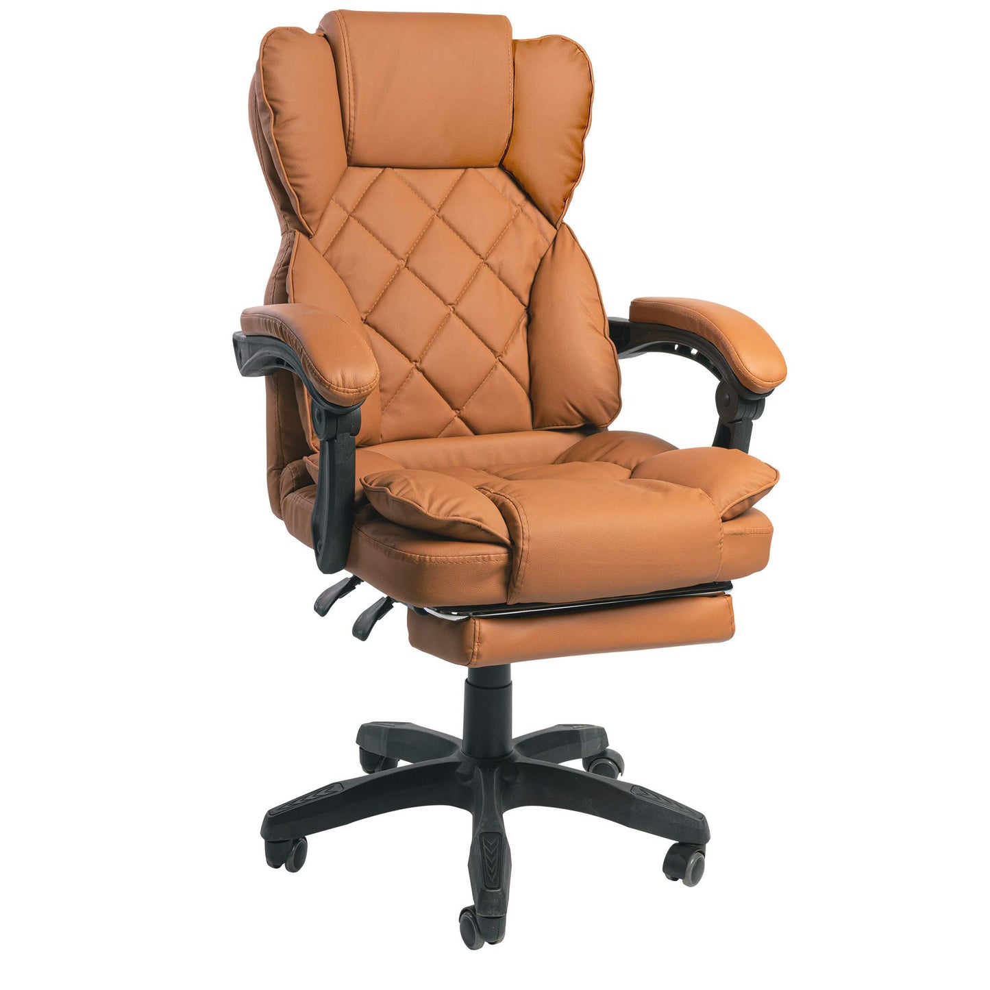 TRISENS Desk Chair Office Chair TV Office Chair Executive Chair Relax & Home Office, Color: Brown
