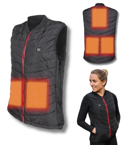 NorthHeat Premium heated vest, size L | Heated vest for men and women | Clothing with 5 heated zones up to 55°C | Heated vest WITH BATTERY (Powerbank)