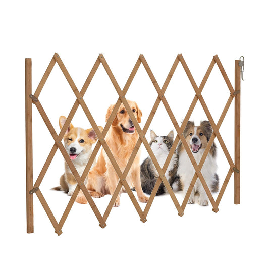 AllRight Dog barrier gate Dog gate Pet gate Staircase safety gate Wooden Mounting hardware 75 x 105 cm