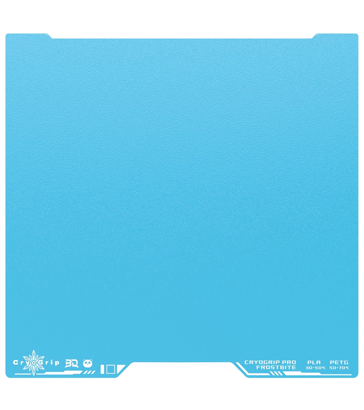 BIQU CryoGrip Pro Frostbite Build Plate for Bambu-Lab H2D 3D printer, cold plate room temperature printing, double-sided rough textured spring steel sheet, 355x346mm
