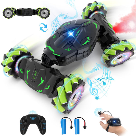 Pristar Remote Control Car 1:14 RC Drift Toy 2.4GHz 360 Rotation Handheld Stunt Drift 4WD Remote Control Car with Hand Control Gift for Boys Kids from 5 6 8 9 10 years old
