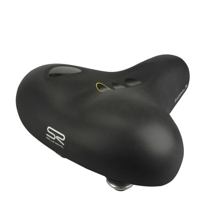 Selle Royal Adult Elastomer Gel Touring Saddle, Black, One Size & Women's Gel Trekking Saddle, Black, One Size.