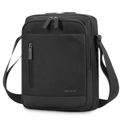 BAIGIO Men's Shoulder Bag for Tablet iPad up to 11 inches, Crossbody Bag for Men for Work Travel Everyday Life, Waterproof.