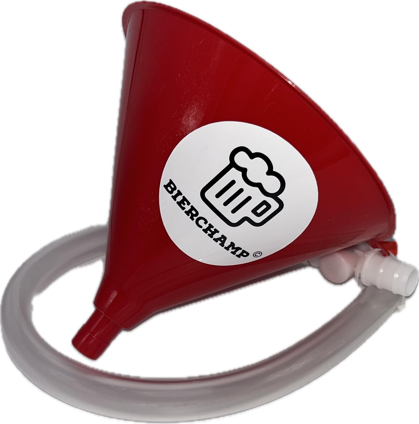 Beerchamp Beer Funnel - Drinking Funnel - Drinking game - Party funnel - Beer chug - Stopcock - Funnel - Valve - Party game - Festival funnel