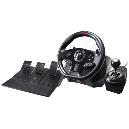 SUBSONIC Superdrive Gs850-X Racing Wheel with manual gearshift, 3 pedals, paddle shifters for Xbox Series X/S, Ps4, Xbox One (programmable for all games)