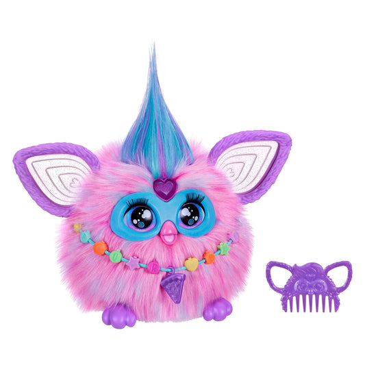 Furby (pink Interactive Plush Toy - Speaks German & Furbish, responds to voice, Dances & lights up - 5 game modes, 600+ reactions - Electronic toy for ages 6 and up.