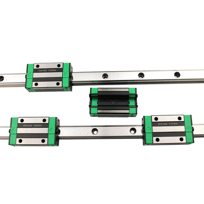 Linear guide HGR20-400mm rail with 4PCS slide block + 1PCS SFU1605-450mm ball screw with ball nut, BF12/BK12 support, DSG16H, coupling for 3D printer CNC machine.