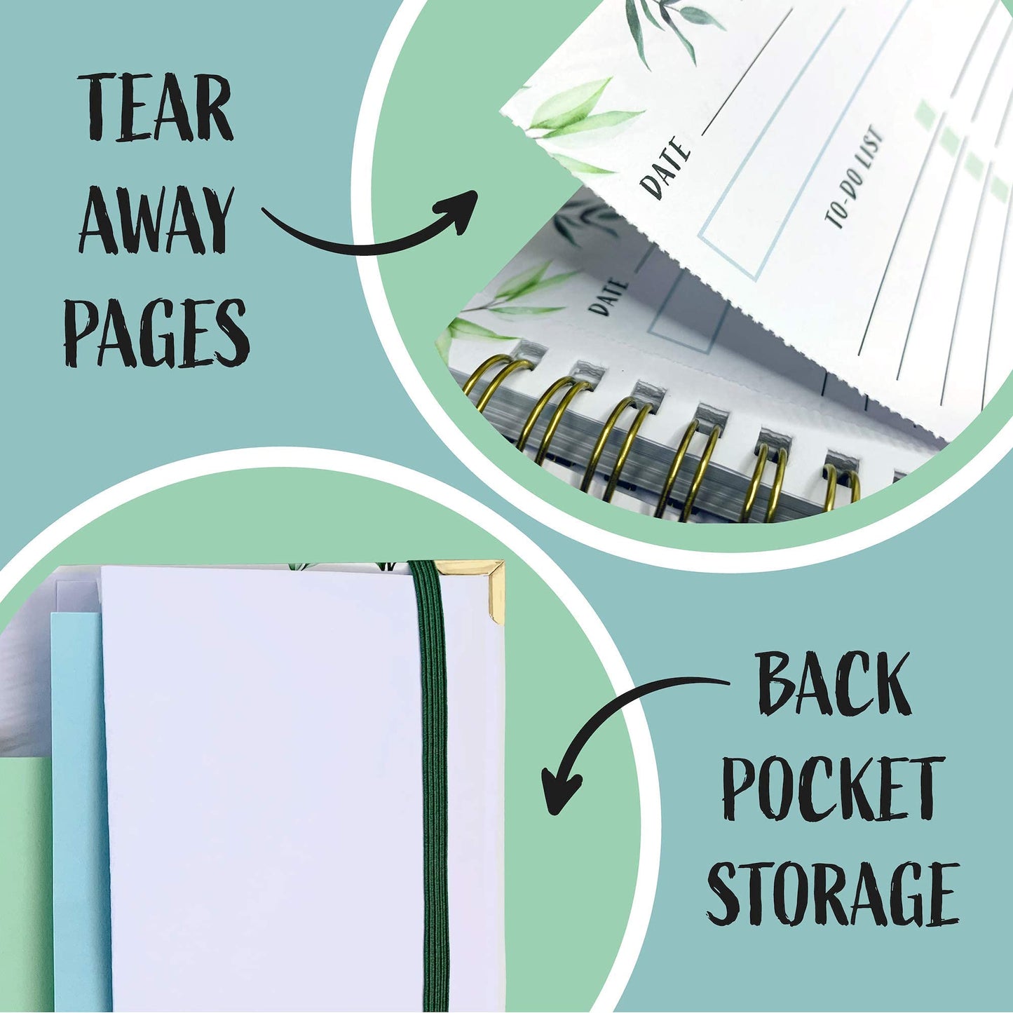 ZICOTO To-Do List Planner - Organize your daily tasks and increase productivity - the perfect checklist for office supplies for women - Size CA8742.
