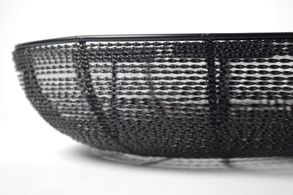 Kobolo decorative bowl candle holder Advent wreath wire - made of metal - black - for 4 candles - 38 cm