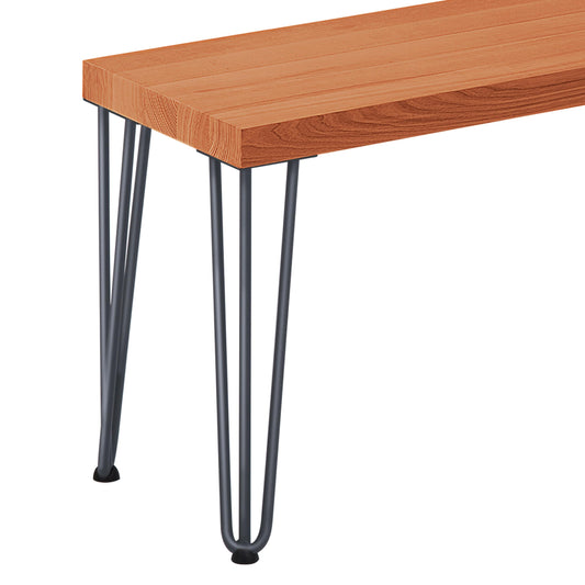 LAMO Manufacture Dining Bench Wooden Bench 30x80x47 cm, Furniture Legs Creative Anthracite/Dark, LSB-01-A-004-80-7016Cr