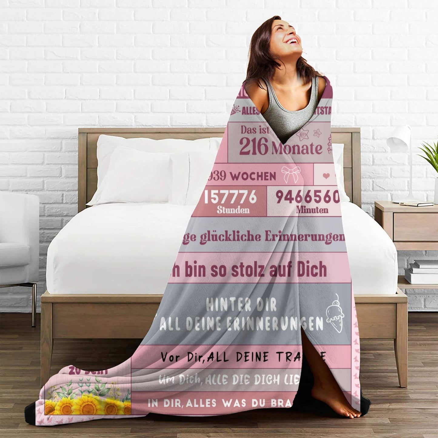 18th birthday girl gifts, 18th birthday girl gift ideas, gifts for 18th birthday girl, gifts for 18 year old daughter sister girlfriend, Fluffy throw blanket 130x150cm