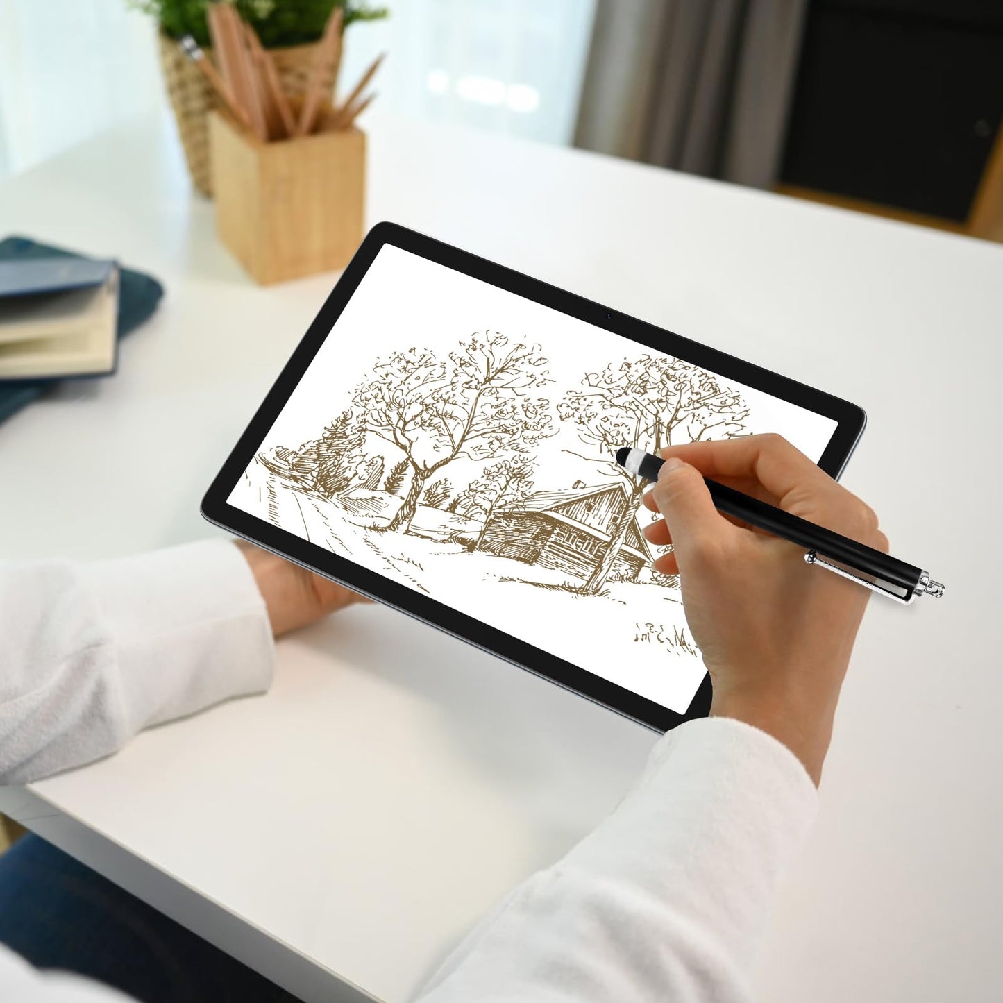 2025 Latest Android Tablet | 5G+2.4G WiFi Tablet Pc | Octa-Core 128GB ROM (TF 1TB) | 10.1" Touch Display | 3D Sound | 7000 mAh | 13+8MP | GPS | GMS Certified Tablets with Keyboard, Stylus, Case, Gray