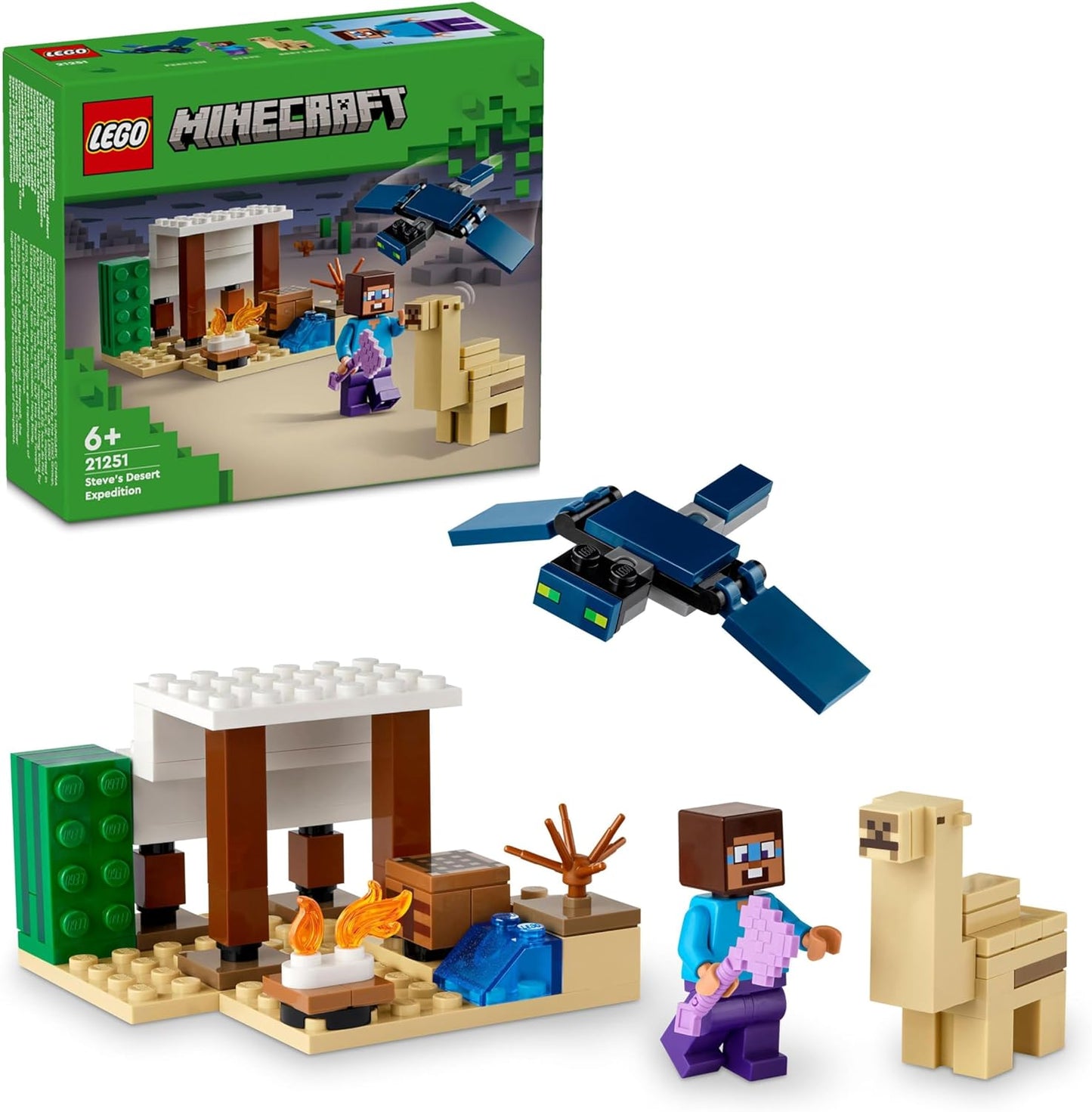 LEGO Minecraft The Armory, gaming set with hero figures & Minecraft Steve's Desert Expedition, set for the video game for boys and girls.
