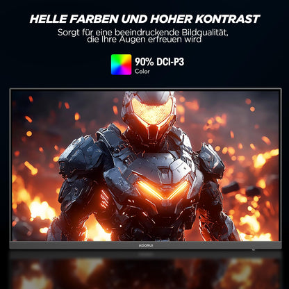 KOORUI G2711P 27-inch gaming monitor, 1ms 200Hz FHD Fast IPS HDR400 screen, 100% sRGB Adaptive Sync VESA 75x75mm.
