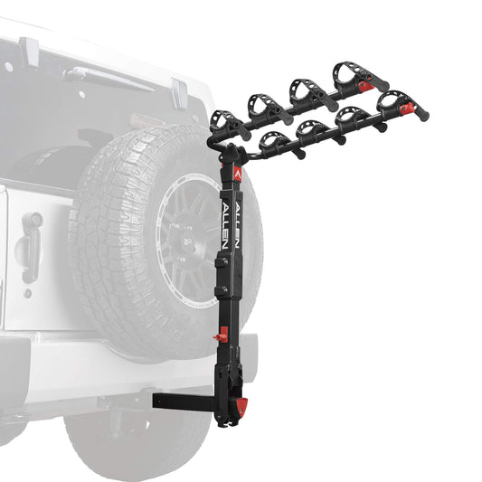 Allen Sports Premier 4-Bike Rack for 2-Inch Hitch with Spare Tire, Model 400QR, Black