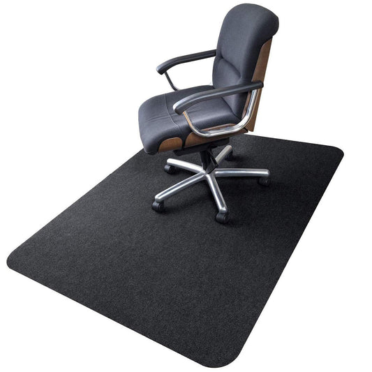 90x120cm Office Chair Mat, Improved Version - Hard Floor Mat for Desk, Low Pile Office Chair Mat for Hardwood Floors, Multi-Purpose Protective Chair Carpet for Home (White)