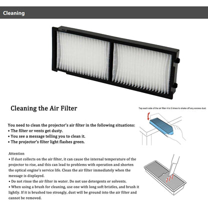 Aimdio V13H134A38 projector air filter for EPSON ELPAF38 EH-TW6100W EH-TW6100 EH-TW6000W EH-TW6000 EH-TW5910 EH-TW5900.