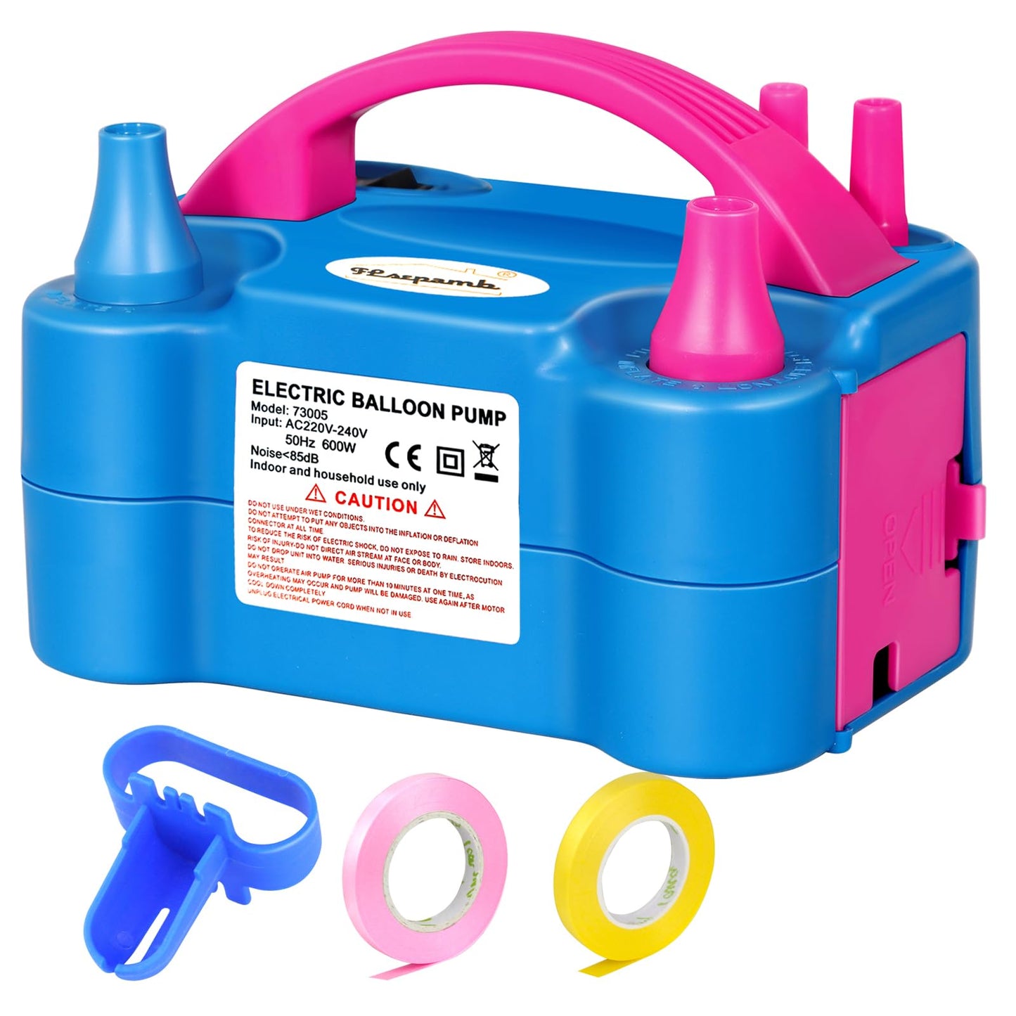 Electric Balloon Pump Quiet, 600W Electric Balloon Pump, Intelligent 2 Mode Electric Balloon Pump, Portable Pump for Balloons, Balloon Pump for Party, Wedding, Christmas