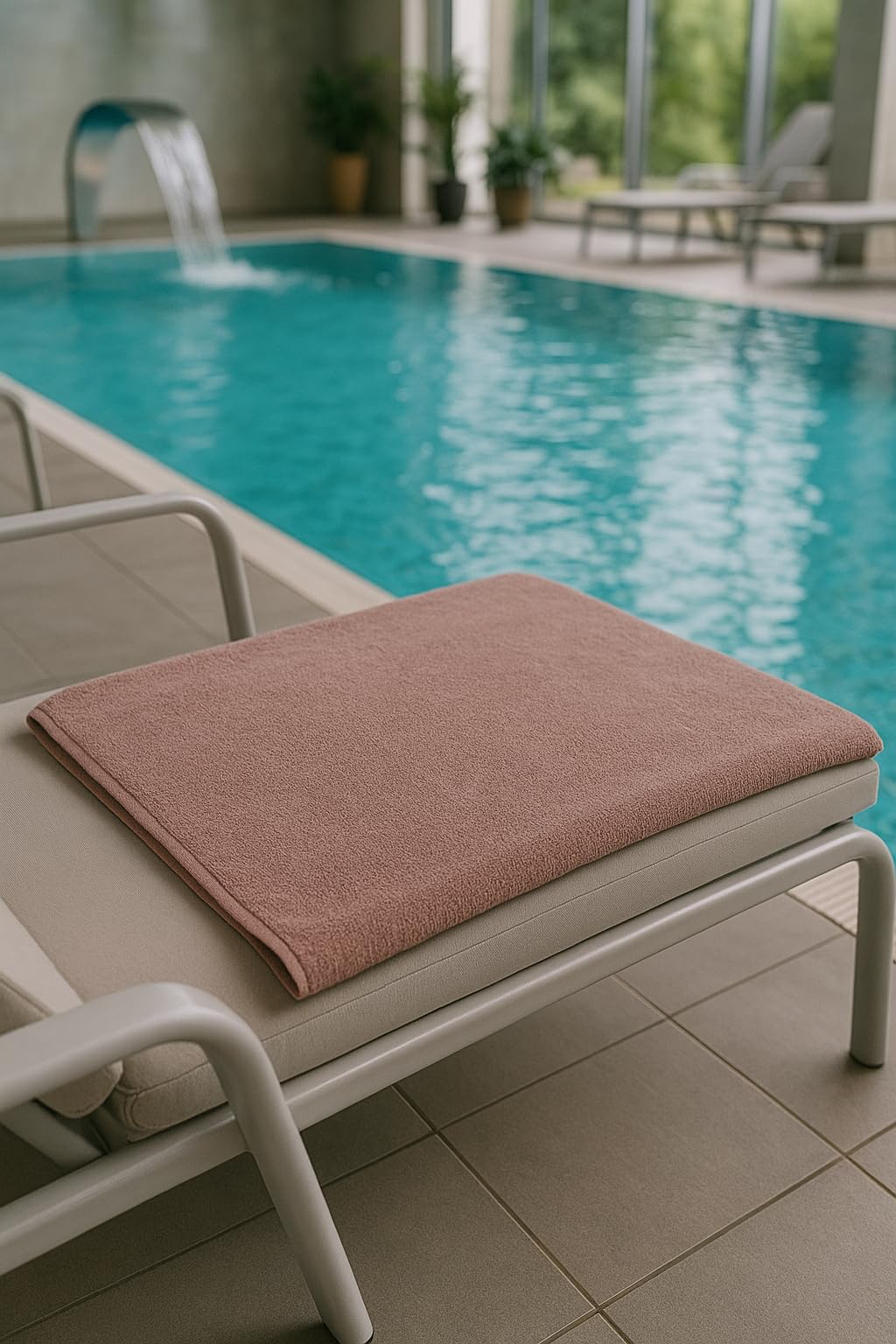 Betz bath towel XXL 100x200 cm - 1 piece - sauna & beach towel made of 100% cotton, 360 g/m² - absorbent & soft - large towel with loop - Berlin series - color Cappuccino.