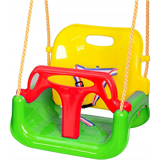 COIL Kids Swing Baby Swing Outdoor 3-in-1 Swing Baby Adjustable Kids Swing Indoor with Backrest Swing Indoor Kids Swing Seat Toddler Swing (C0348-Green)