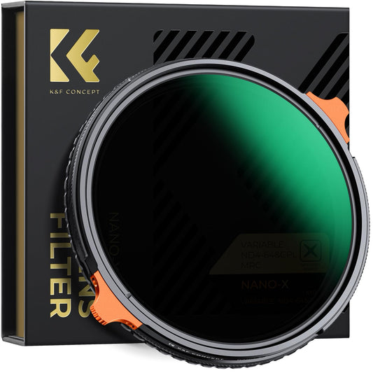 K&F CONCEPT Nano-X ND Filter 82mm CPL&ND4-ND64 2 in 1 multifunctional neutral density filter and CPL filter polarizer
