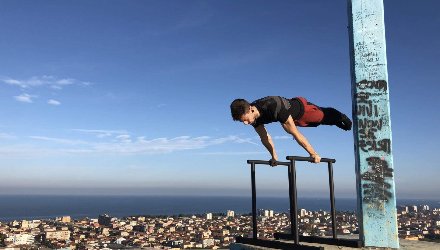RAMASS Fitness Parallettes, Dip Bars, Gymnastics, Calisthenics, Bodyweight for Women and Men