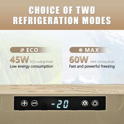 Alpicool GE40 40L Compressor Car Fridge Portable for Car, Truck, Compact Camping Refrigerator 12/24V DC Cooler for Travel, Food & Drinks, -20℃ to 20℃