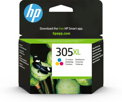 HP 305XL (3YM63AE) Original Ink Cartridge Color High Yield for HP DeskJet 27xx, 41xx, HP ENVY 60xx, 64xx, (1 Pack), Tricolor