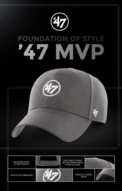 47 MLB Los Angeles Dodgers MVP Unisex Baseball Cap, Adjustable, High-Quality Design, White Logo, Sandalwood Green.
