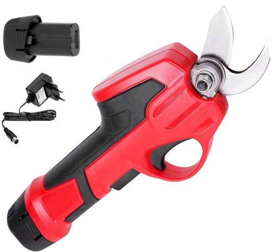 STREND PRO Electric Pruner for easy garden and tree trimming - Pruner with max. 22mm cutting capacity, Electric garden shears 7.2V Li-Ion battery, vine scissors, rechargeable grass shears/tree pruner.