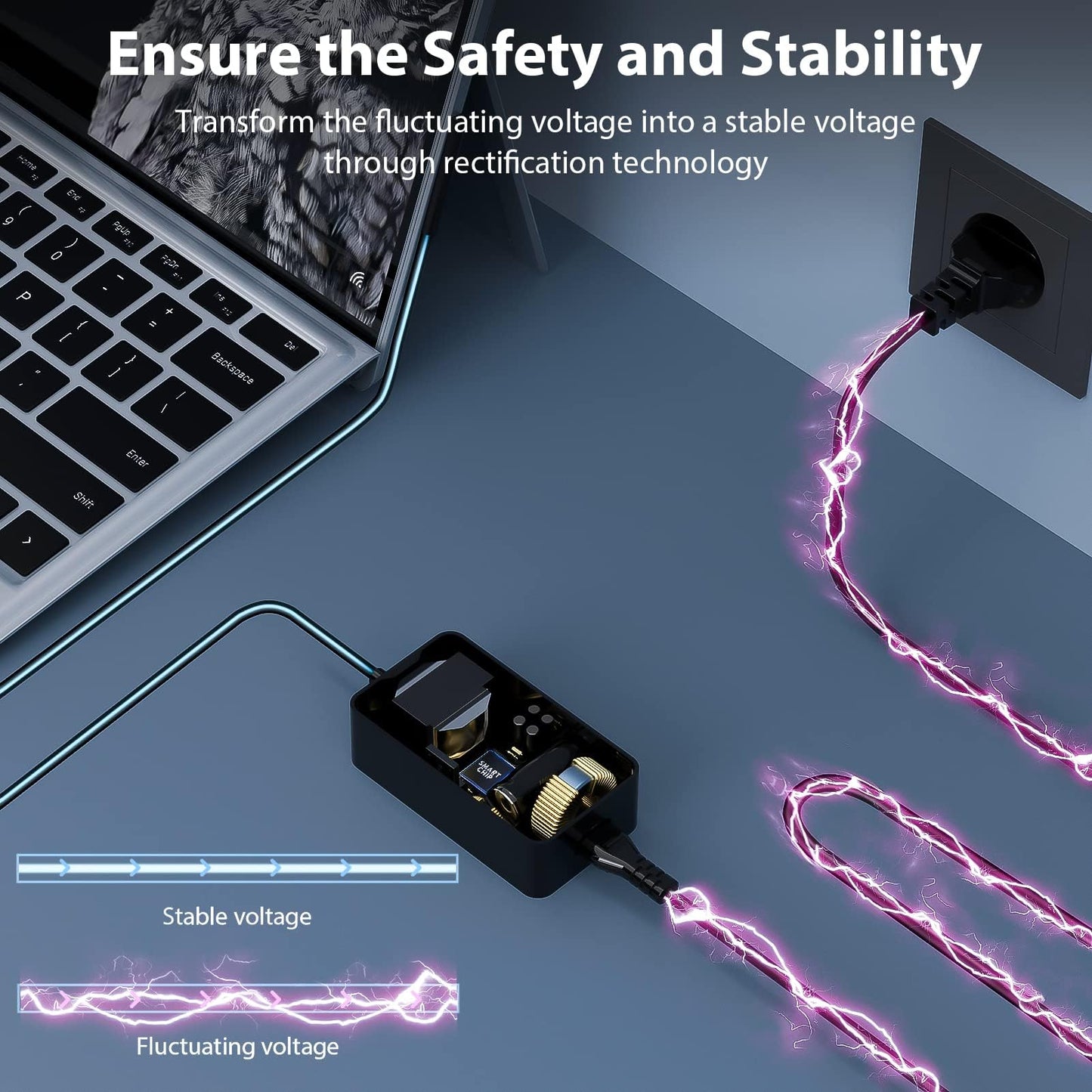 65W Surface charging cable 15V 4A Microsoft charger power supply for Surface Pro 11/X/10/9/8/7/7+/6/5/4/3, Surface Laptop 7/6/5/4/3/2/1, Surface Go 4/3/2/1, Surface Book 3/2/1, Model 1706 1796 1800 with USB