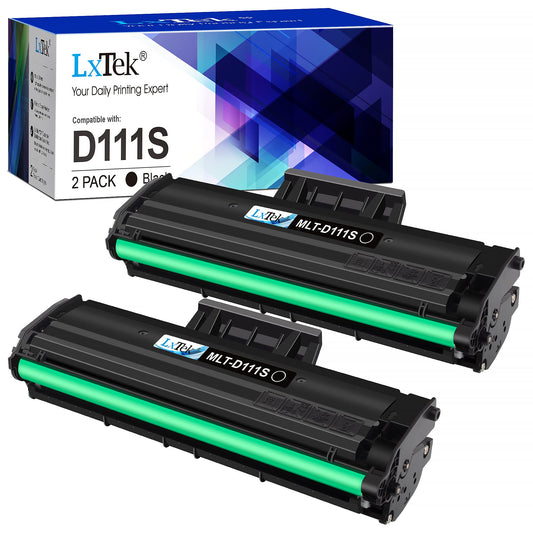 LxTek MLT-D111S Toner compatible with Samsung MLT-D111S MLT-D111L D111S D111L for Samsung Xpress M2070 M2070W M2070FW M2026W M2026 M2020 M2022W M2022 M2020W M2070F (Black, 2-Pack)