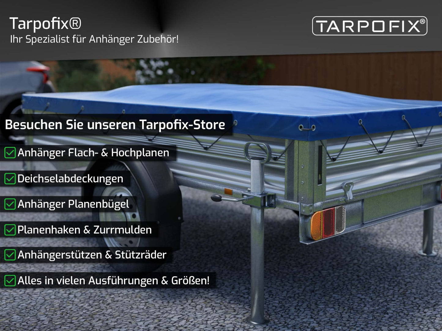 Trailer support wheel holder made of galvanized steel | Clamp holder for trailer support wheel & stands | Extremely strong support wheel holder for Ø 48mm trailer support | 4 pieces