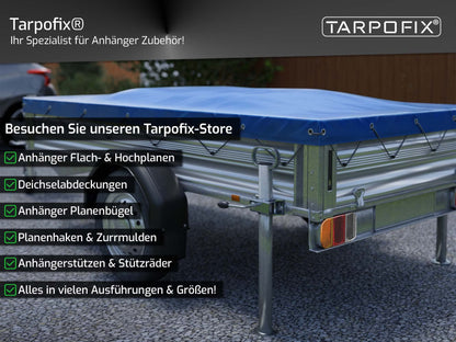 Trailer support wheel holder made of galvanized steel | Clamp holder for trailer support wheel & stands | Extremely strong support wheel holder for Ø 48mm trailer support | 4 pieces