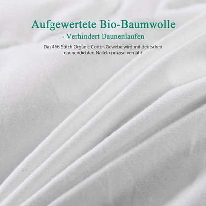 APSMILE Down Comforter 240x260 Winter Extra Warm Duvet 100% Cotton, Winter Duvet with Premium Goose Down, Fluffy Feather Duvet 380gsm without Live Plucking, Thermal Certified