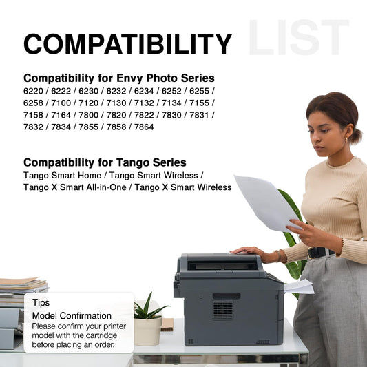 303 ink cartridges multipack, 303 XL black and color compatible for HP 303 printer cartridges, for Envy Photo 7134 7830 6232 6230 7130 6220 6234 7100 7155 7800 7834 7855 7864 (2-pack)