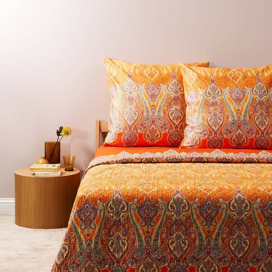 Bassetti Ragusa pillow case for Granfoulard made of 100% cotton in the color Gold Y1, dimensions: 40x40 cm - 9322077