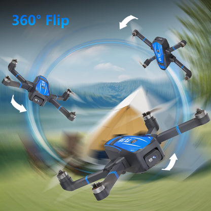 Toladrone drone with 1080P camera, Foldable drones for adults, Brushless motor, Headless mode, Optical flow positioning, RC Quadcopter for beginners TL16