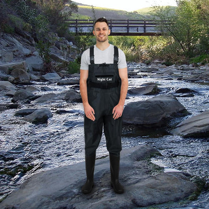 Night Cat Chest Waders Men Women Chest Waders with Boots Waterproof Breathable Crosswater Waders